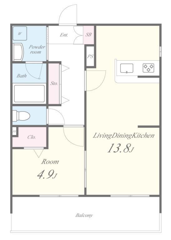 エーフラット 入谷 間取り図