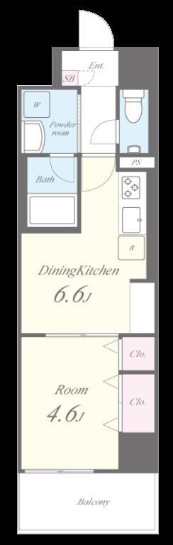 PRIME RESIDENCE NAMIKI 間取り図