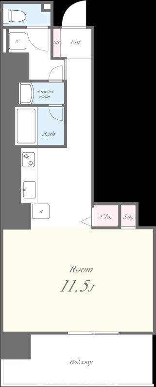 N　Residence　新今宮 間取り図