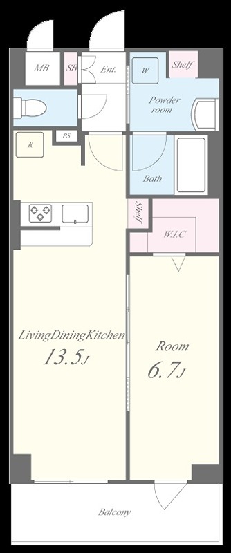 サニーサイド深江 間取り図