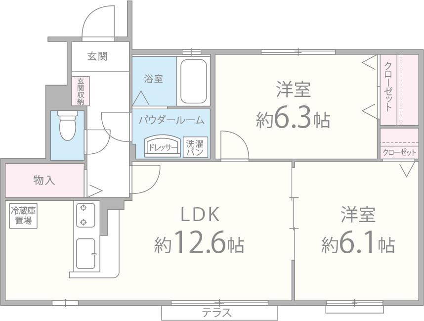 メゾン梅美 106号室 間取り