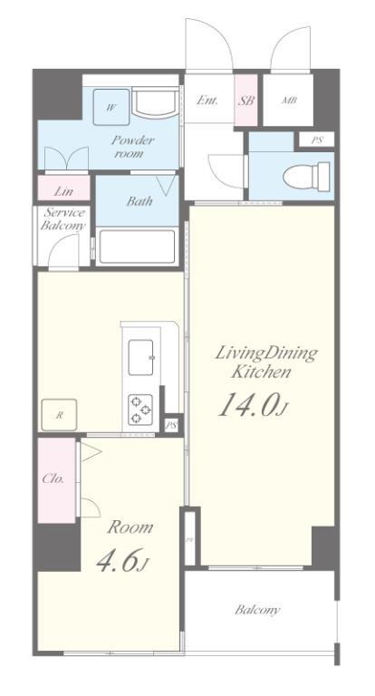 アトリエール堺新町 間取り図