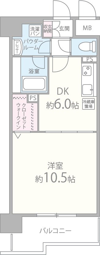 グランドゥール敷津 903号室 間取り