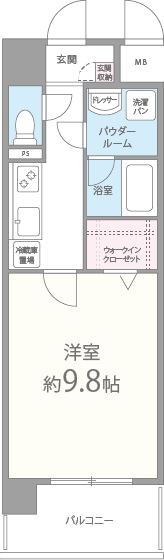 カンナビーノ 607号室 間取り