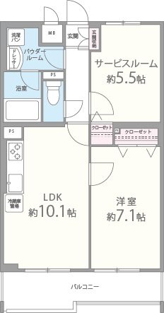 エスポアール西大路 間取り図