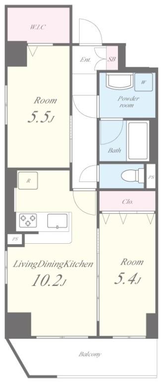 lunaire六町 間取り図