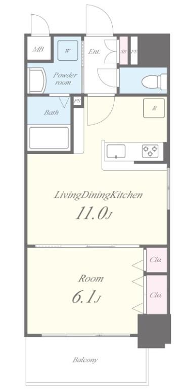 ランエージ新御徒町 間取り図