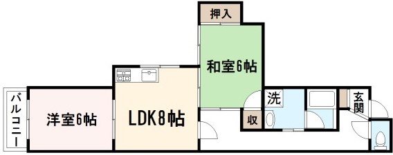 ロイヤルコート中道 間取り図