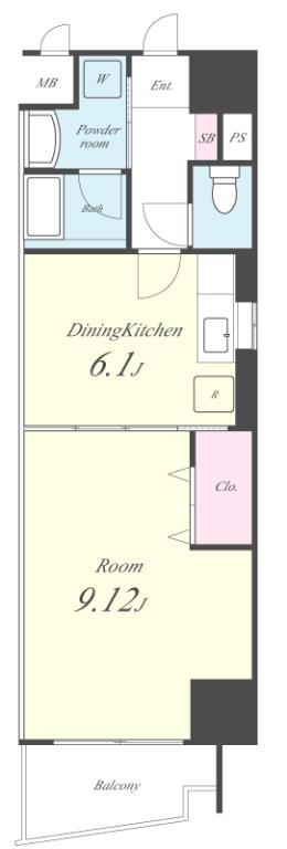 メルベーユコート 701号室 間取り