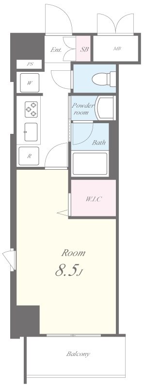 ボナール白山 間取り図