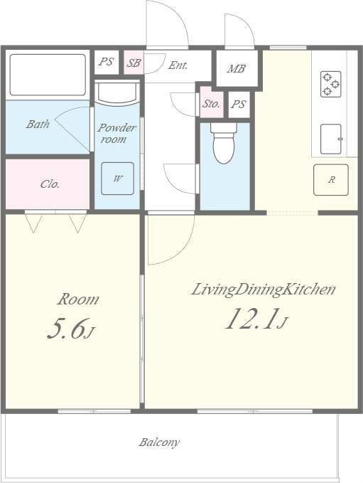 アンジュ京都天神川 間取り図