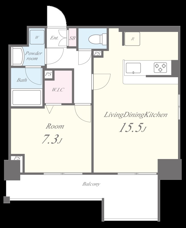 月島リバーサイドハイツ 間取り図