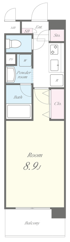 サンライズ石田 間取り図