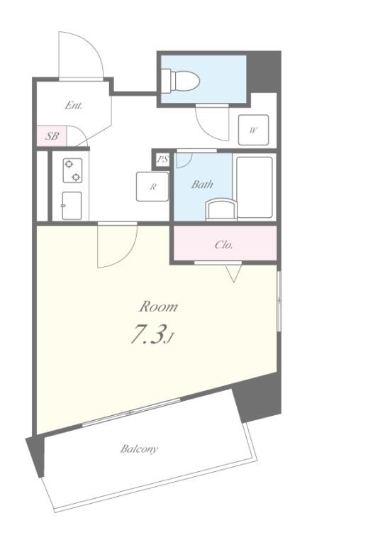 コンフォート都立大 間取り図
