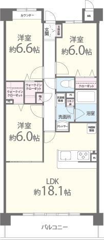 槻（ケヤキ） 402号室 間取り