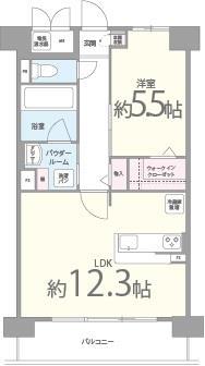 LUO MAROON 305号室 間取り