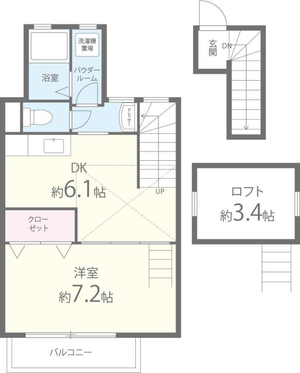 ヴィラ・カレラ菱江 間取り図