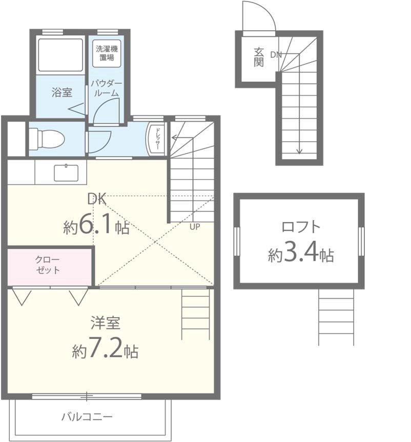 ヴィラカレラ菱江 間取り図