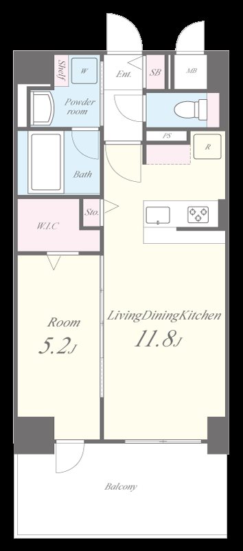 D-1兵庫 0701号室 間取り
