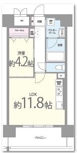 プレメント豊中 間取り図