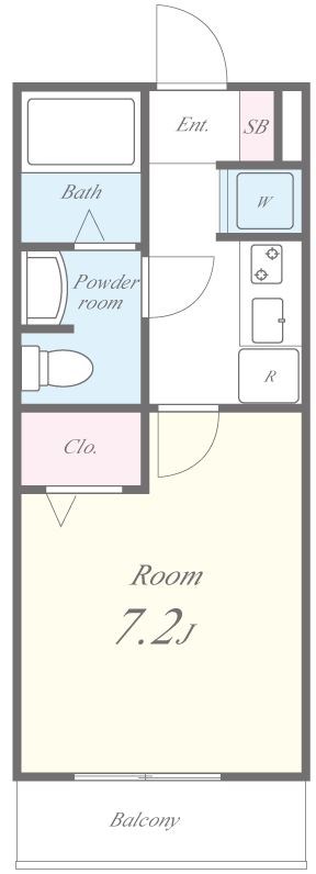 エスポアールＢ棟 間取り図