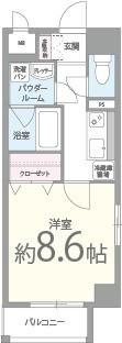 アダージオ 205号室 間取り
