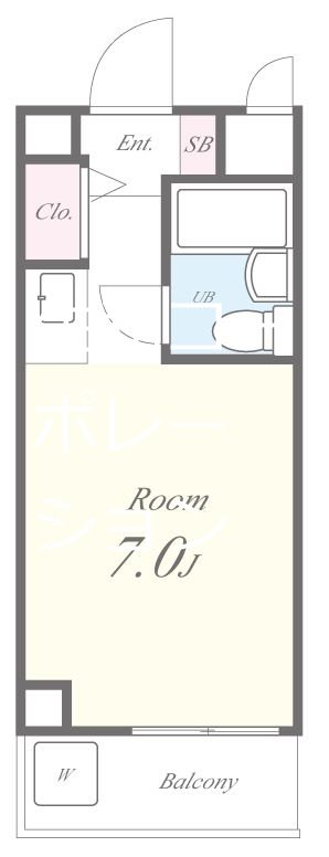 シャトー辰巳 間取り図