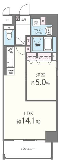 シリウスコート四天王寺 間取り図