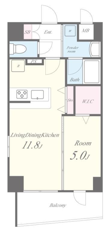 テ レジャンデール護国寺WEST 間取り図
