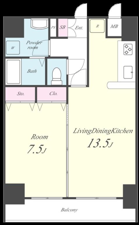 ラフィネ所沢 間取り図