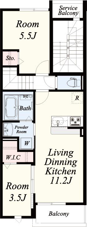 メルヴェイユ 間取り図