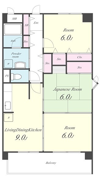 ラプラス新倉敷 間取り図