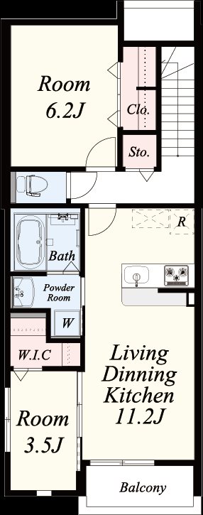 メゾン ド ソレイユ(那珂川) 間取り図