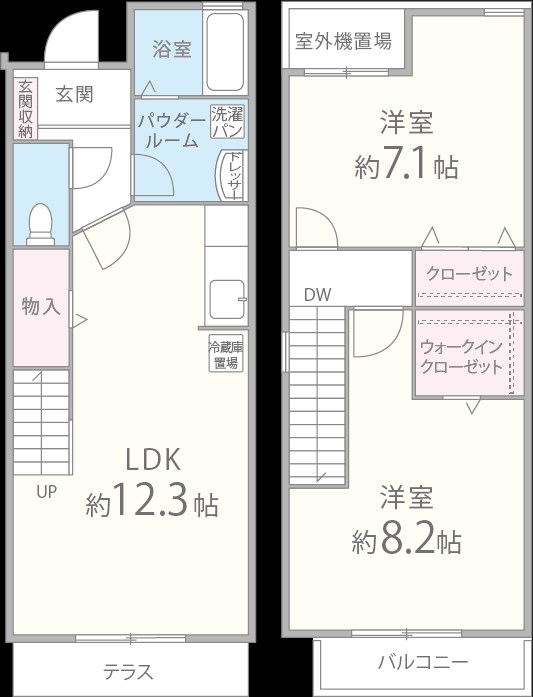 ウィステリア菜花（サイカ） 間取り図
