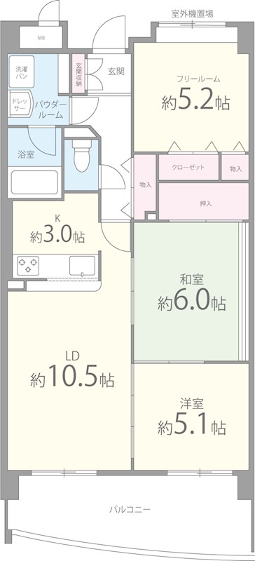 シャルマン和泉 間取り図