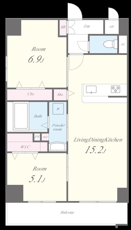 グランシャルール京町 間取り図