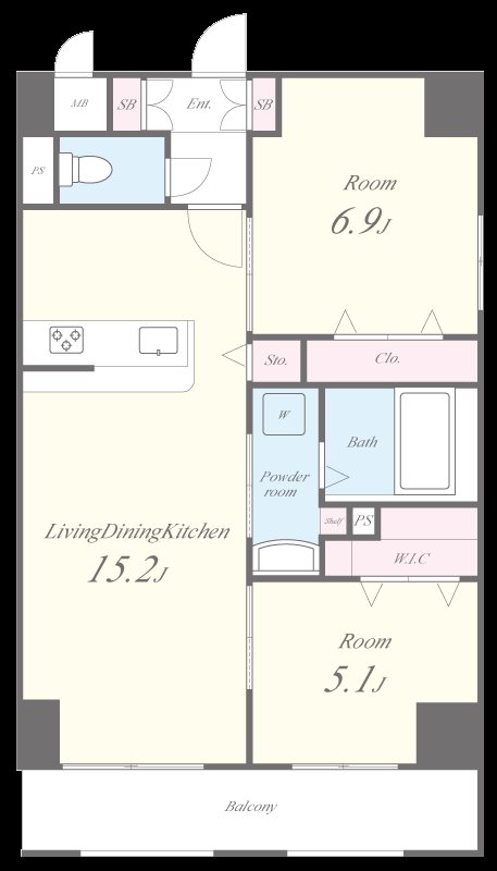 グランシャルール京町 間取り図