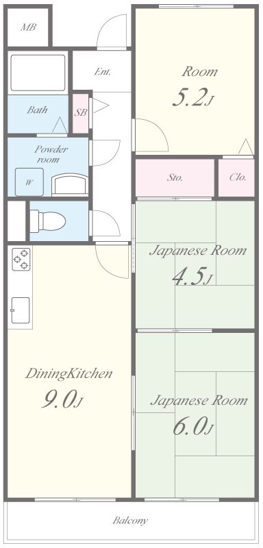 コンフォートステージⅠ 間取り図