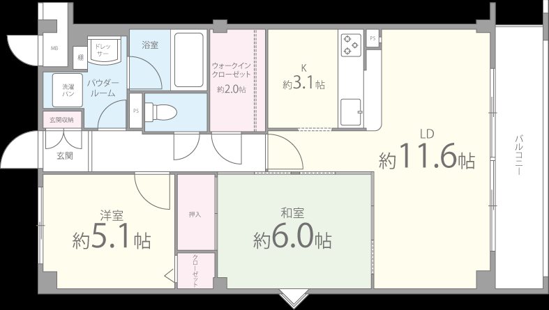 リヴィエール寺内町 間取り図