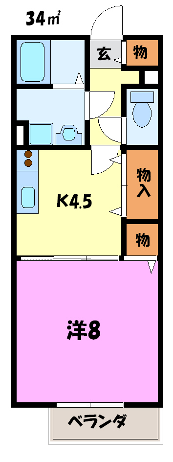 リバーサイドルーチェ 間取り図