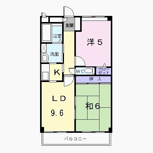 アフロディ布市 間取り図