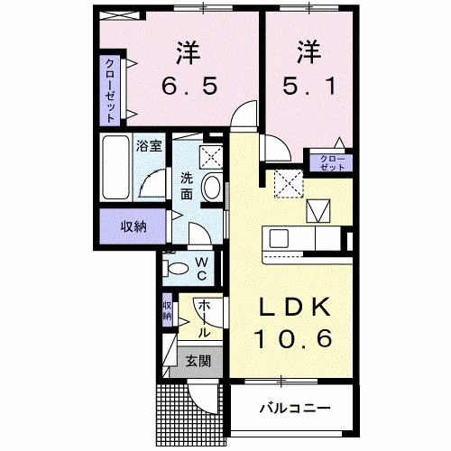 アット横小路 間取り図