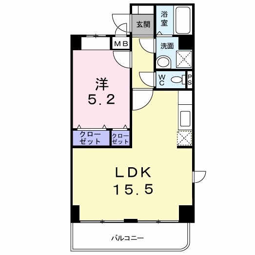 フォンテーヌ　（玉串町西） 間取り図