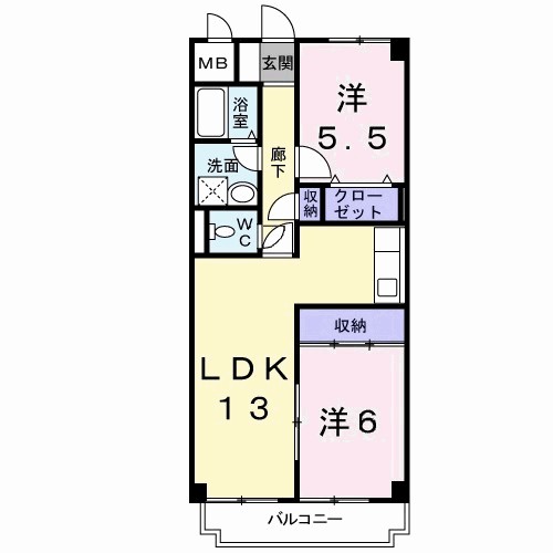 セピア辻井横小路 間取り図