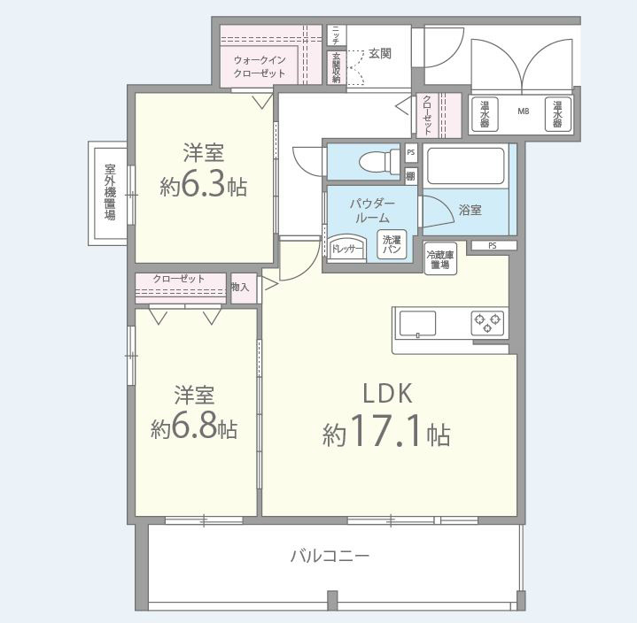 フェアリーガーデン 間取り図