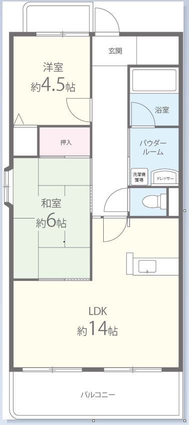 タウンコート咲久良 間取り図