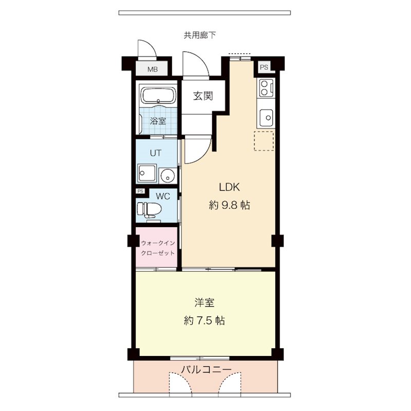 リラスクエア八尾宮町 間取り図