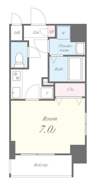 グランクール高輪 間取り図