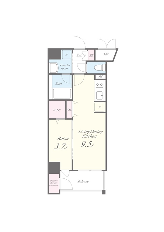 セイワパレス深江橋駅前 206号室 間取り