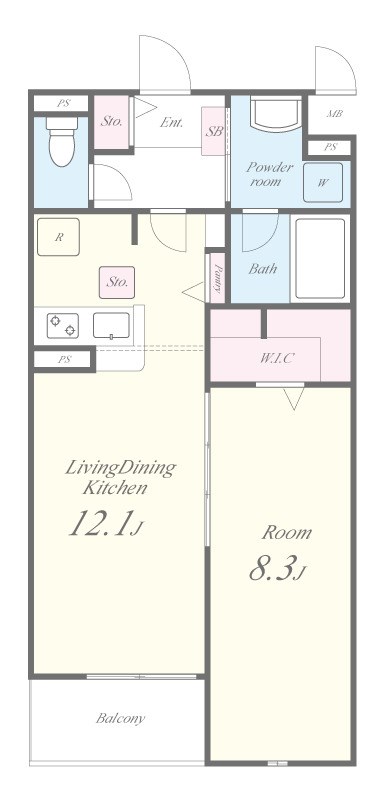 イレーネ守口 間取り図